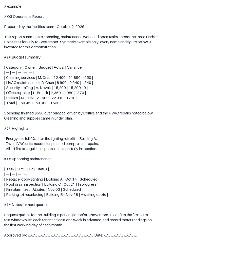 Actual generated output for pdf-to-markdown; see caption for view details